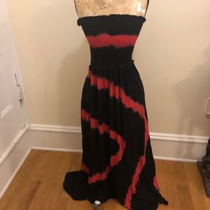 Tie dye maxi dress